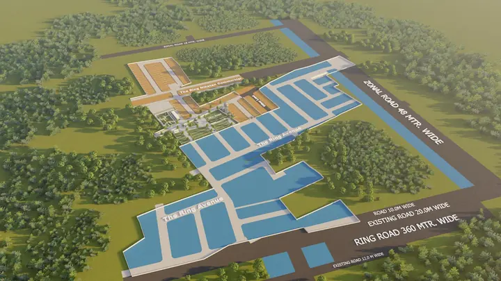 The Ring Niketan – Commercial Extension — Commercial plots in Near Ring Road & Sitarampura Toll Plaza, Village Manohariyawala