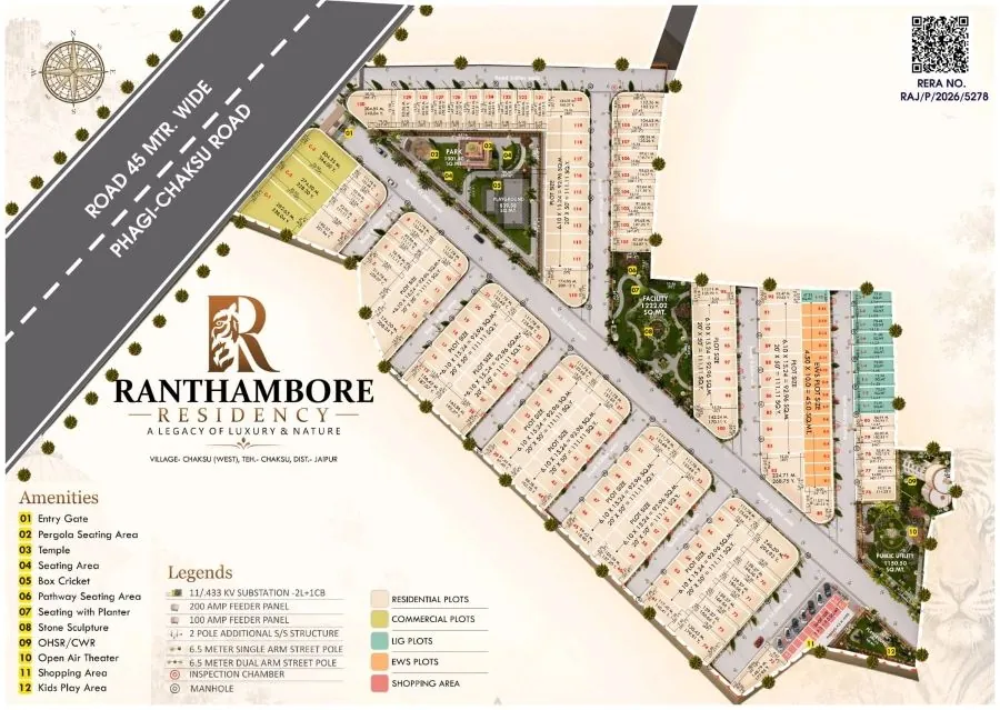 Ranthambore Residency master plan layout